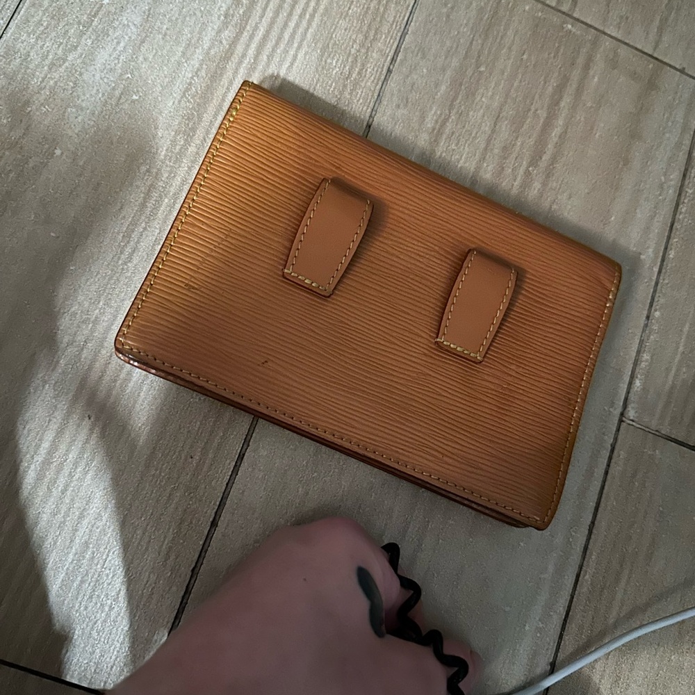 Louis Vuitton orange runners wallet